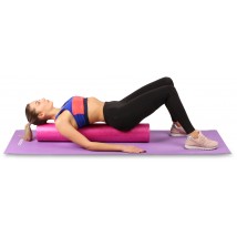 Ролик массажный для йоги INDIGO Foam roll IN022 60*15 см Зеленый